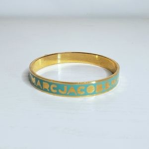 Marc Jacobs | Enamel Logo Bangle in Teal